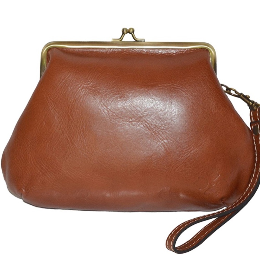 Savena Framed Kisslock Wristlet Wallet